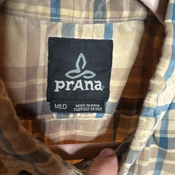 PrAna Granger Tailored Short-Sleeve Shirt Size Medium - Picture 3 of 7